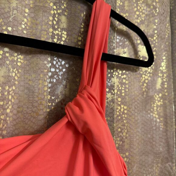 Vince Camuto Coral Pop One Shoulder Tankini Swim Top Large NWT - Picture 3 of 7